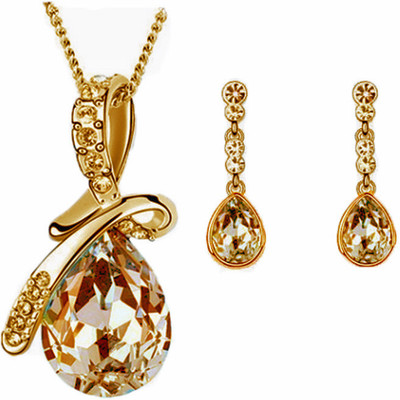 63% OFF on Cyan Alloy Jewel Set(Gold) 63% OFF on Cyan Alloy Jewel Set(Gold)