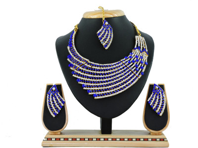 

Vatsalya Creation Zinc Jewel Set(Blue)