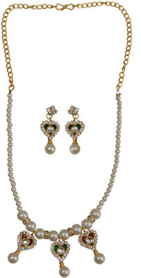 

Taj Pearl Alloy Jewel Set(Multicolor)