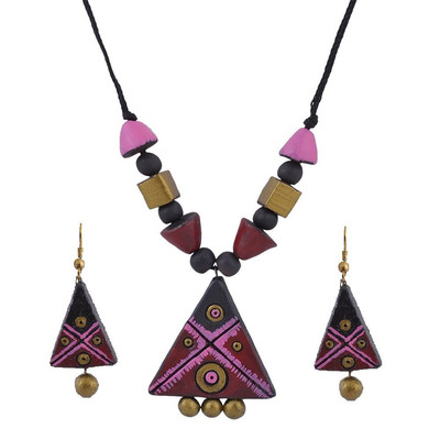 

Sudha Creations Terracotta Jewel Set(Multicolor)