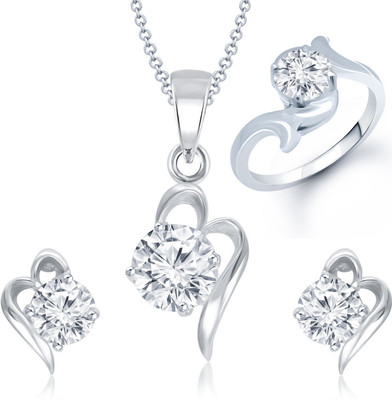 

Meenaz Alloy Jewel Set(Silver)