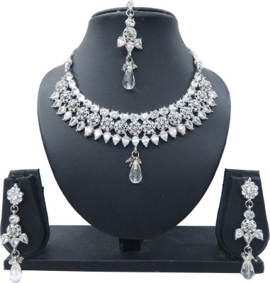 

Shree Bhawani Art Jewellery Alloy Jewel Set(White)