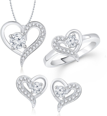 

Meenaz Alloy Jewel Set(Silver)