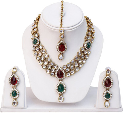 Shining Diva Alloy Multicolor Jewellery Set(Pack of 1)