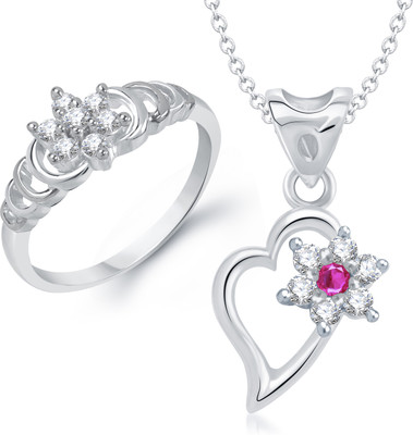 

VK Jewels Alloy Jewel Set(Silver)