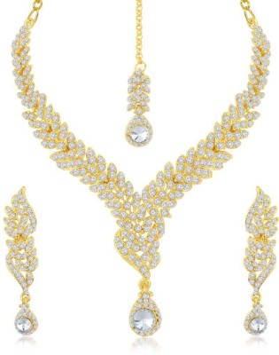 Sukkhi Zinc Gold-plated Gold Jewellery Set(Pack of 1)