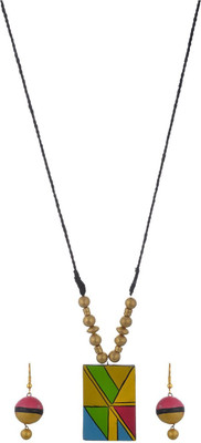 

Sudha Creations Terracotta Jewel Set(Multicolor)