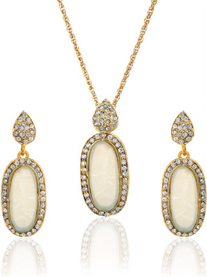 

Fashion Fusion Alloy Jewel Set(White)