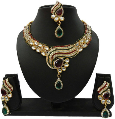 

Shree Bhawani Art Jewellery Alloy Jewel Set(Multicolor)