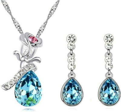 

University Trendz Alloy Jewel Set(Blue)