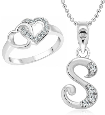 VIGHNAHARTA Alloy Gold-plated Silver Jewellery Set(Pack of 1)