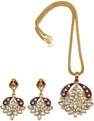 

Taj Pearl Alloy Jewel Set(Multicolor)