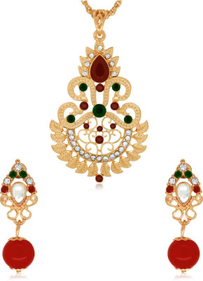 SPARGZ Alloy Gold-plated Multicolor Jewellery Set(Pack of 1)