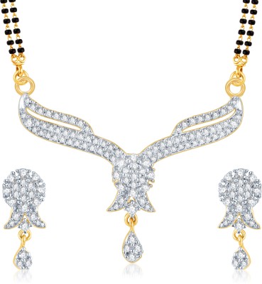 VK Jewels Alloy Jewel Set(Gold) at flipkart