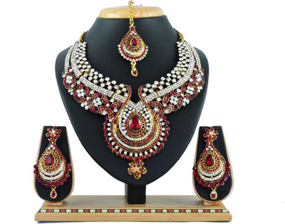 

Vatsalya Creation Alloy Jewel Set(Maroon)