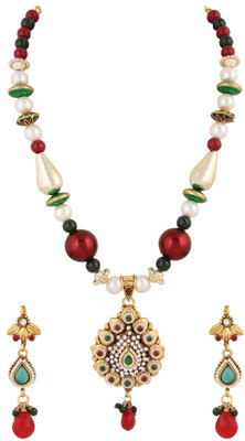 30% OFF on DivaStyleMe Copper Jewel Set(Red)