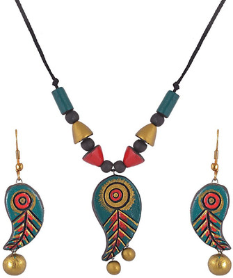 

Sudha Creations Terracotta Jewel Set(Multicolor)