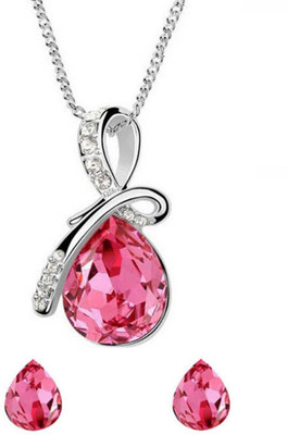 45% OFF on Crunchy Fashion Alloy Jewel Set(Blue, Silver)