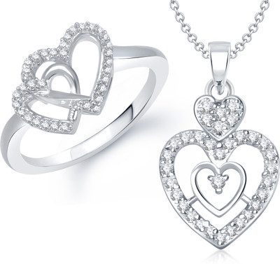 

Meenaz Alloy Jewel Set(White)