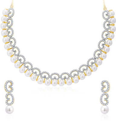 

Sukkhi Alloy Jewel Set(Gold, White)