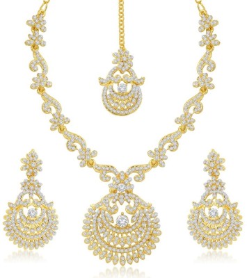 Sukkhi Zinc Gold-plated Gold Jewellery Set(Pack of 1)