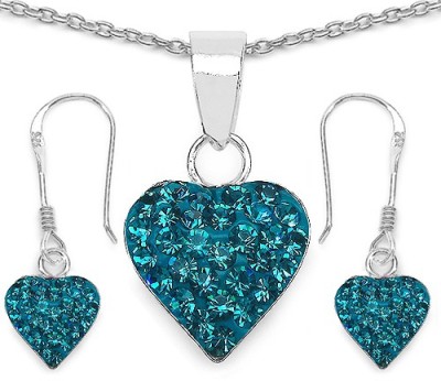 Johareez Sterling Silver Turquoise Jewellery Set(Pack of 1)