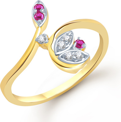 84% OFF on VK Jewels Ruby Leaf Shaped for Women and Girls Alloy Cubic Zirconia Gold Plated Ring 84% OFF on VK Jewels Ruby Leaf Shaped for Women and Girls Alloy Cubic Zirconia Gold Plated Ring