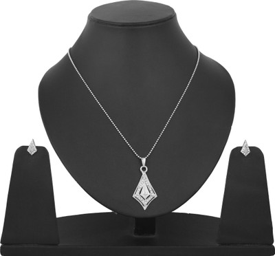 TOUCHSTONE Alloy Rhodium Silver Jewellery Set(Pack of 1)