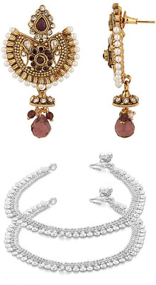 

Voylla Alloy Jewel Set(Gold)