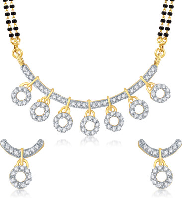 VK Jewels Alloy Jewel Set(Gold) at flipkart