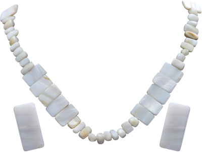

DD Pearls Mother of Pearl Jewel Set(White)