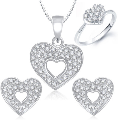 

Meenaz Alloy Jewel Set(White)