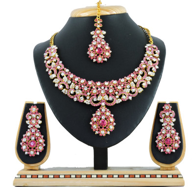 

Vatsalya Creation Alloy Jewel Set(Pink)