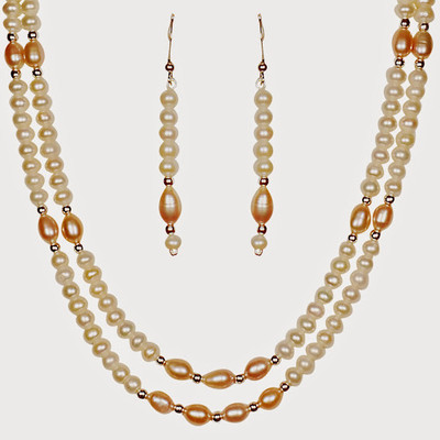 

Nisa Pearls & Jewellery Mother of Pearl Jewel Set(White)