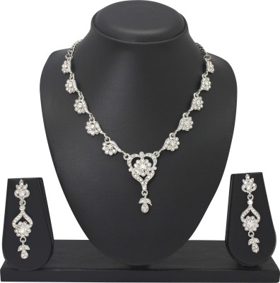 Atasi International Alloy Rhodium White Jewellery Set(Pack of 1)