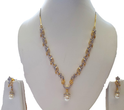

Skhoza Alloy Jewel Set(Gold, White)