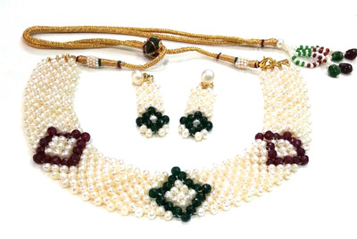 40% OFF on Sri Kapi Pearls Alloy Jewel Set