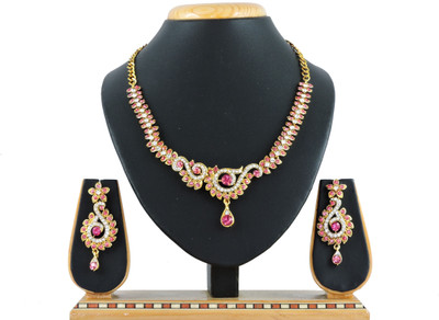 

Vatsalya Creation Alloy Jewel Set(Pink)