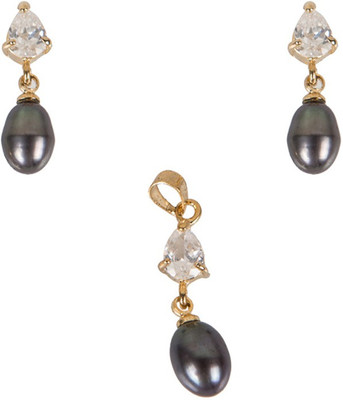 

Taj Pearl Alloy Jewel Set(Gold)