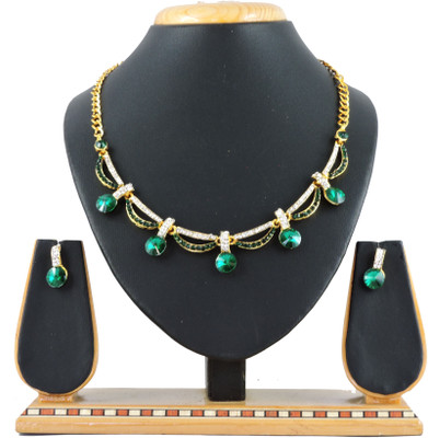 

Vatsalya Creation Alloy Jewel Set(Green)