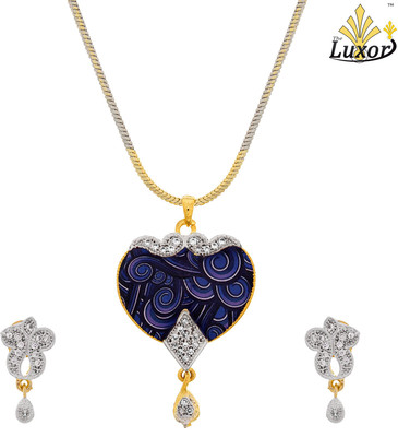 Luxor Alloy Jewel Set(Gold, Silver, Blue) available at flipkart for Rs.325