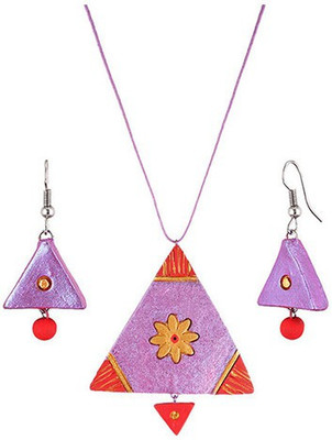 

Sudha Creations Terracotta Jewel Set(Multicolor)