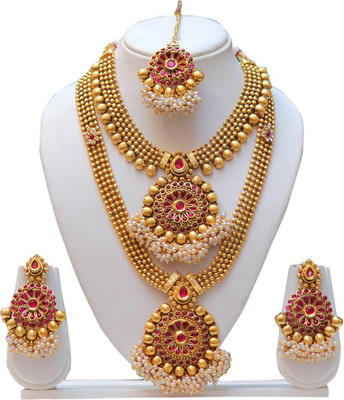 37 OFF on Swarajshop Copper Jewel Set Gold on Flipkart