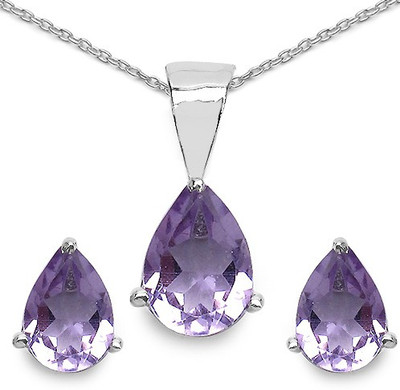 

Johareez Sterling Silver Jewel Set(Purple)