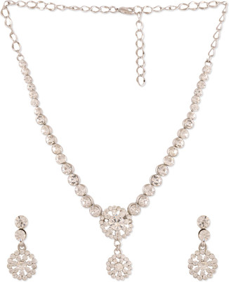 Shriya Alloy Jewel Set(Silver)
