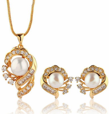 

Nisa Pearls & Jewellery Mother of Pearl Jewel Set(White)