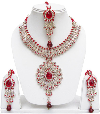 

Styylo Jewels Alloy Jewel Set(Red, White)