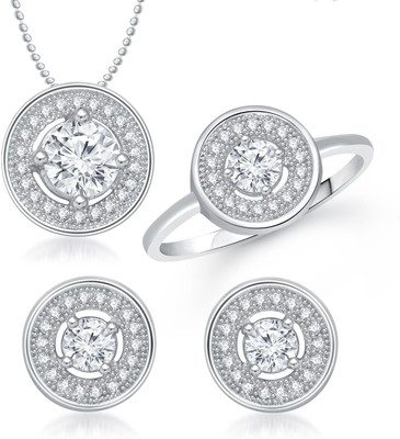 

Meenaz Alloy Jewel Set(Silver)