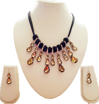 

Skhoza Alloy Jewel Set(Black, Yellow)