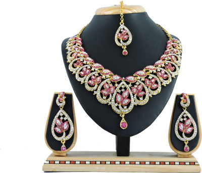 

Vatsalya Creation Alloy Jewel Set(Pink)